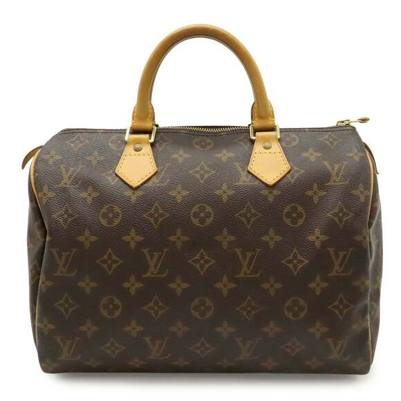 LOUIS VUITTON Authentic Brown Monogram Speedy 30 Boston Bag - Picture 2 of 10
